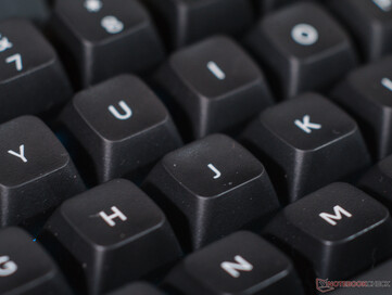 Keychron Q1 Ultra keycaps close-up — notice the deeper indent in the J key. 