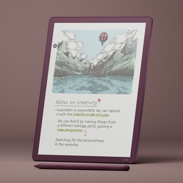 The Kindle Scribe Colorsoft has an 11.0-inch color display. (Image source: Amazon)