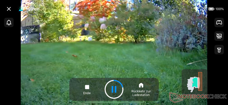 Live video transmission possible via the app