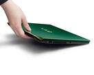 The refreshed Vaio SX14-R laptop in Deep Emerald offers faster AI processing power in a sub-1kg carbon fiber body.