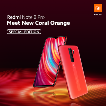 Coral Orange Redmi Note 8 Pro. (Image source: @Xiaomi)