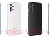 The Galaxy A52 in full alleged color. (Source: Voice)