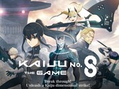 Kaiju No. 8: The Game key visual showing main characters including Kafka Hibino and Mina Ashiro (Image source: Kaiju No. 8 Official Site)