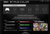 MSI True Color display settings