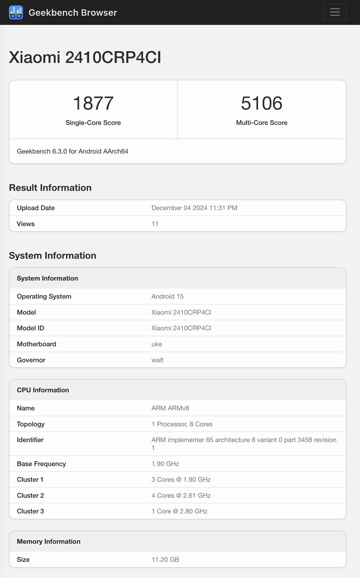 (Image source: Geekbench)
