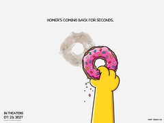 The second Simpsons movie is scheduled to hit theaters on July 23, 2027. (Image source: 20th Century Studios via X / formerly Twitter)