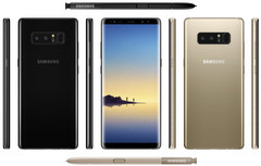 Alleged image of the Galaxy Note 8. (Source: evleaks/twitter)