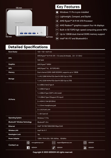 Geekom A9 Max. (Image source: Notebookcheck)