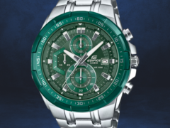 Casio has listed three new Edifice EFR-539DE watches (Edifice EFR-539D-3AV pictured) on its global site. (Image source: Casio, edited)