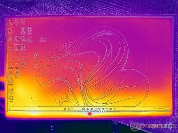 Temperature map (front)