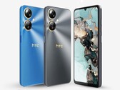 The HTC Wildfire E5 Plus is available in blue and black. (Image source: HTC)