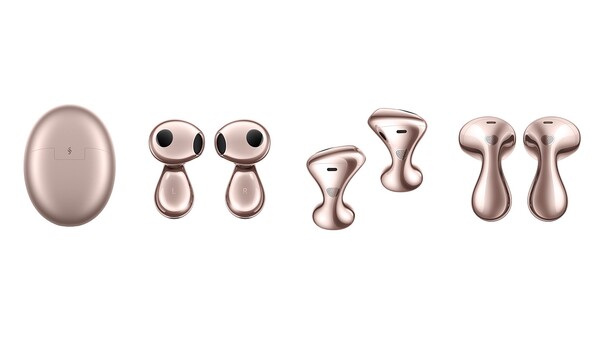 The Huawei FreeBuds 6 in Rose Gold. (Image source: Huawei)