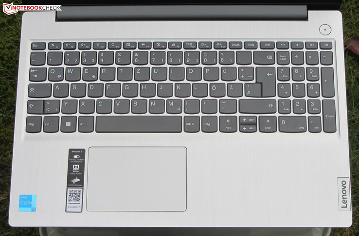 Input devices of the IdeaPad 3