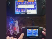 A microcontroller connecting a GBA to a Nintendo Switch 2 allowing it to transfer Pokemon between the two