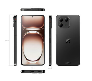 Hiroh phone dimensions. (Image source: Hiroh)