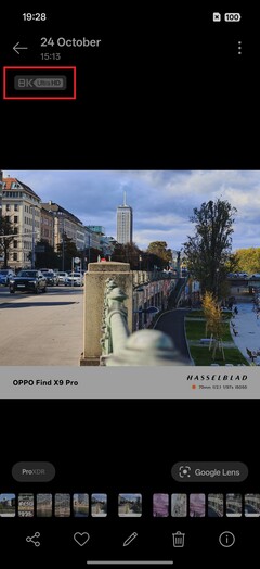 In the photo gallery, 50MP images are labeled as 8K Ultra HD.