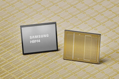 Samsung HBM4 high-bandwidth memory chip featuring Samsung branding.