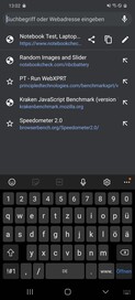 Using the default keyboard app in portrait mode