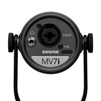 The rear panel shows the combo input, Type-C connector and headphone jack (Image source: Shure)