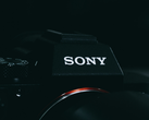 A close up of the Sony logo on a camera.