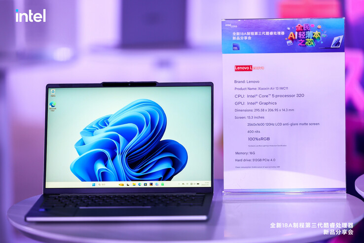 The Lenovo Lecoo Air 13 Wildcat Lake laptop (machine translated)