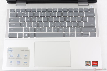 Same spill-resistant keyboard as on the Inspiron 14 7420 2-in-1 but with new speaker grilles along the edges