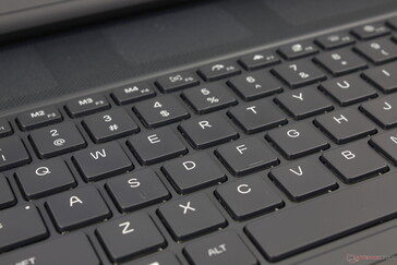 Optional low-profile CherryMX keys are very satisfying to type on