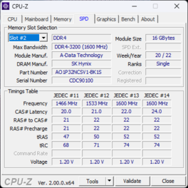 CPU-Z Memory