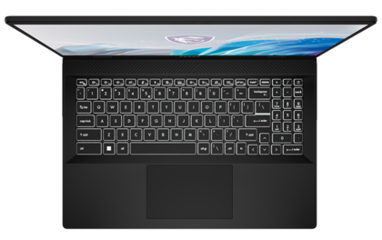 MSI Creator M16 HX - Keyboard and touchpad. (Image Source: MSI)