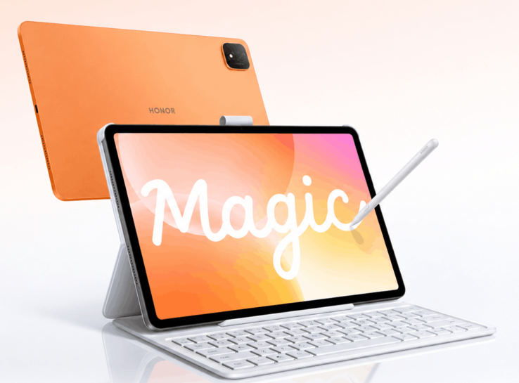 MagicPad 4 shown with its keyboard and stylus