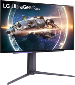 LG&#039;s UltraGear 27GR95QE-B OLED gaming monitor has dropped below $600 on Amazon for the first time (Image source: LG)