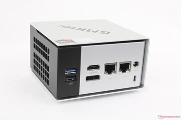 Rear: USB-A 3.2 (10 Gbps), USB 2.0, HDMI 2.0, DisplayPort 1.4, 2x RJ-45 (2.5 Gbps), AC adapter, Security lock slot
