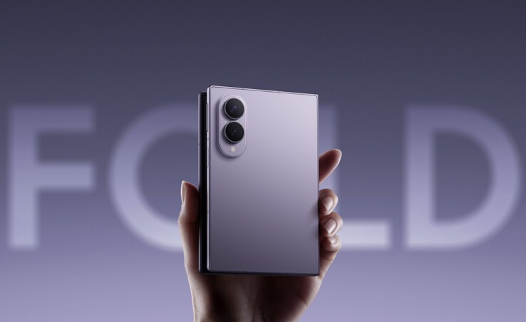 The Samsung Galaxy Z Fold8 features a 5.5-inch display on the outside and a 7.6-inch display on the inside.