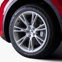 The Model Y Gemini wheel cap kit. (Image source: Tesla)
