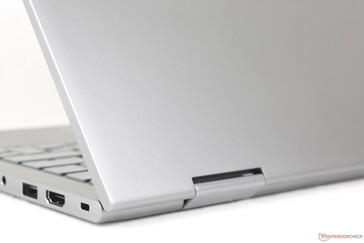 Smooth matte gray texture hides fingerprints well