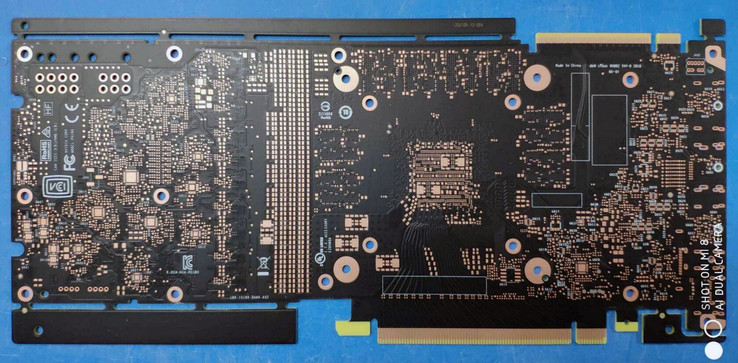 NVIDIA GTX 1180/2080 PCB - back. (Source: Baidu)