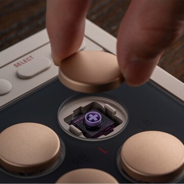 The linear keycaps are silent and have a shorter pre-travel.