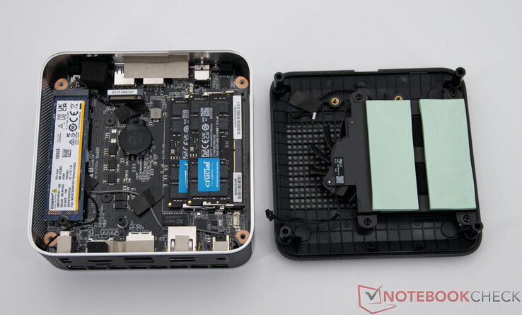 Minisforum AI X1 with open underside