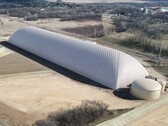 The giant carbon-dioxide bubble that can store renewable energy for at least 10 hours. (Image source: Energy Dome)
