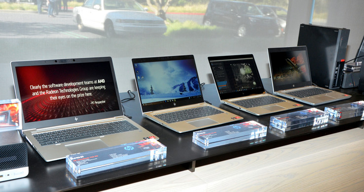 AMD Ryzen Pro laptops from HP (Image: Nico Ernst)