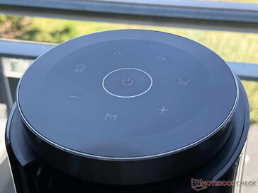 Touch control panel on the top of the device