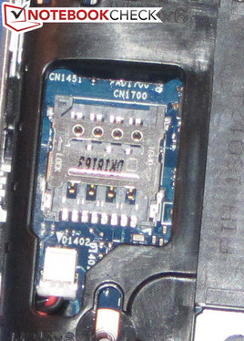The SIM card slot for Micro SIM cards.