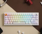 Lemokey P2 HE wireless gaming keyboard in white with shine-through keycaps. (Image source: Lemokey)