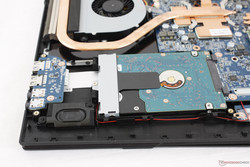 2.5-inch SATA III drive underneath the right palm rest