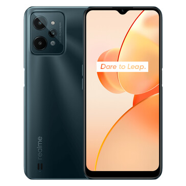 Realme C31 - Dark Green. (Image source: Realme)