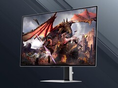 32-inch Samsung Odyssey G8 OLED gaming monitor front shown at angle (Image source: Samsung with edits)