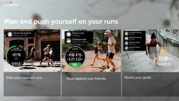 The Suunto Run will let users plan runs and even race against friends. (Image source: Suunto)