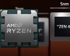 The Zen 4 microarchitecture takes advantage of an efficient 5-nanometer manufacturing process. (Image source: AMD - edited)