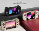 The Pocket AIR Mini will be slightly smaller than the competing Anbernic RG476H. (Image source: Ayaneo - edited)