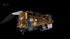 Conceptual image of the satellite over Earth (Image source: ESA; screenshot)